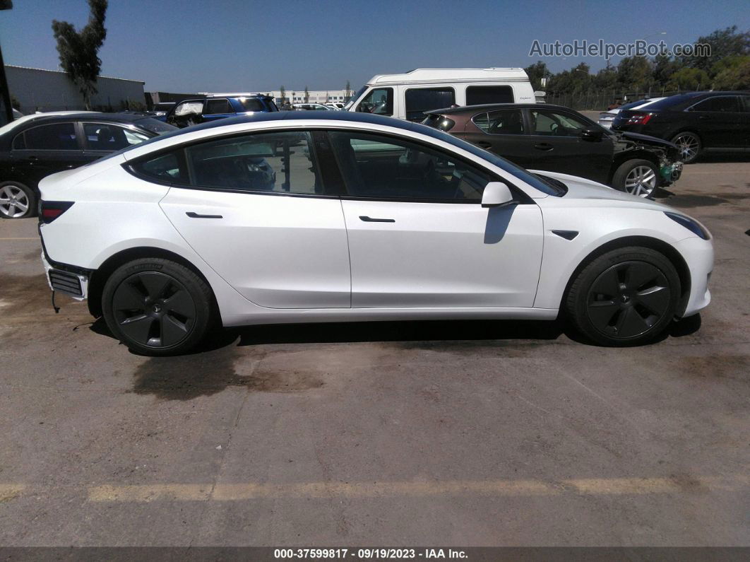 2021 Tesla Model 3 Standard Range Plus White vin: 5YJ3E1EA8MF082735