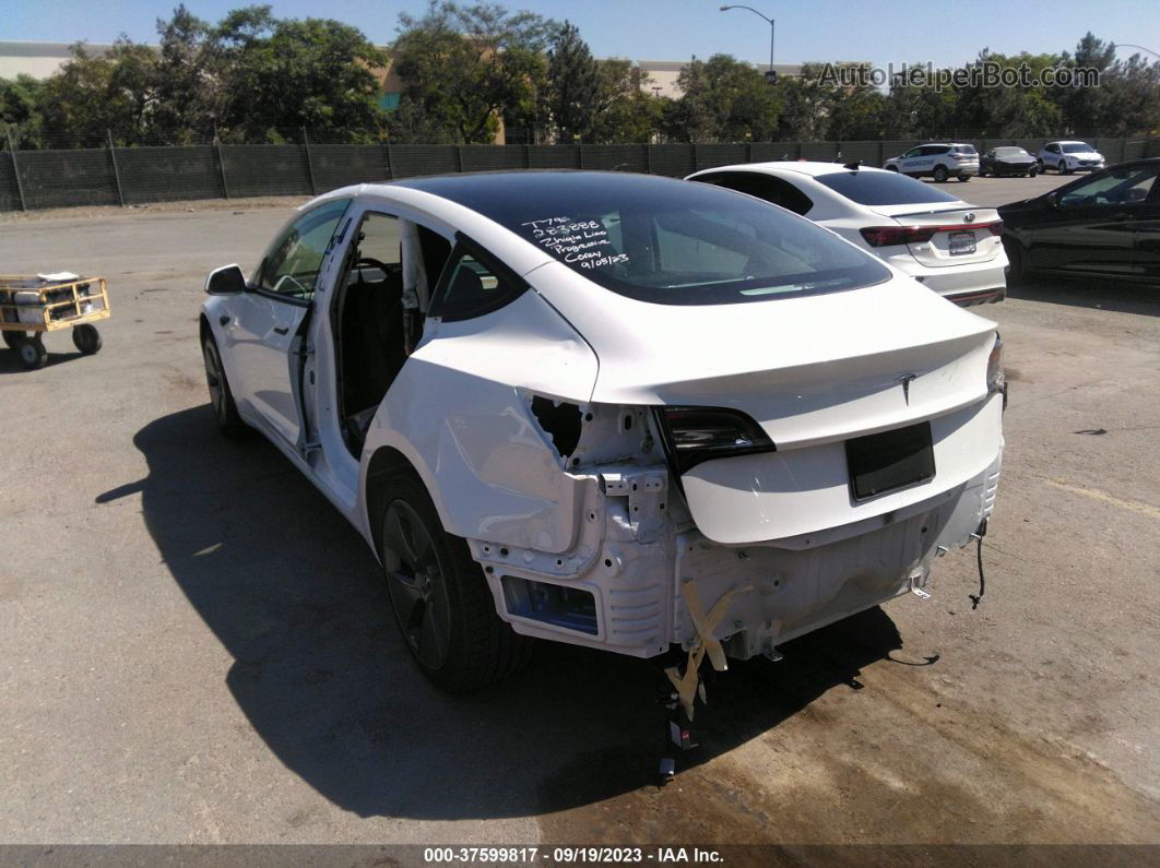 2021 Tesla Model 3 Standard Range Plus White vin: 5YJ3E1EA8MF082735