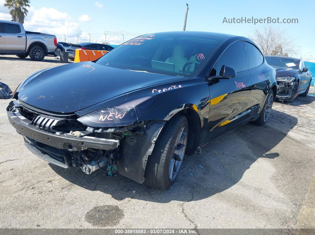 2021 Tesla Model 3 Standard Range Plus Rear-wheel Drive Black vin: 5YJ3E1EA8MF094352