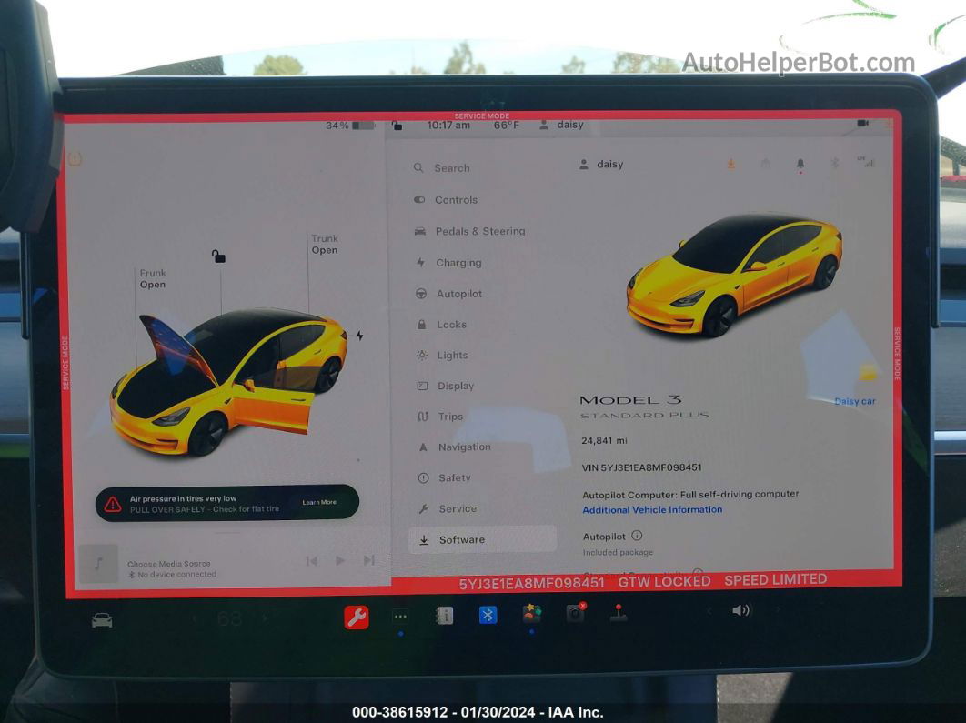 2021 Tesla Model 3 Standard Range Plus Rear-wheel Drive Белый vin: 5YJ3E1EA8MF098451