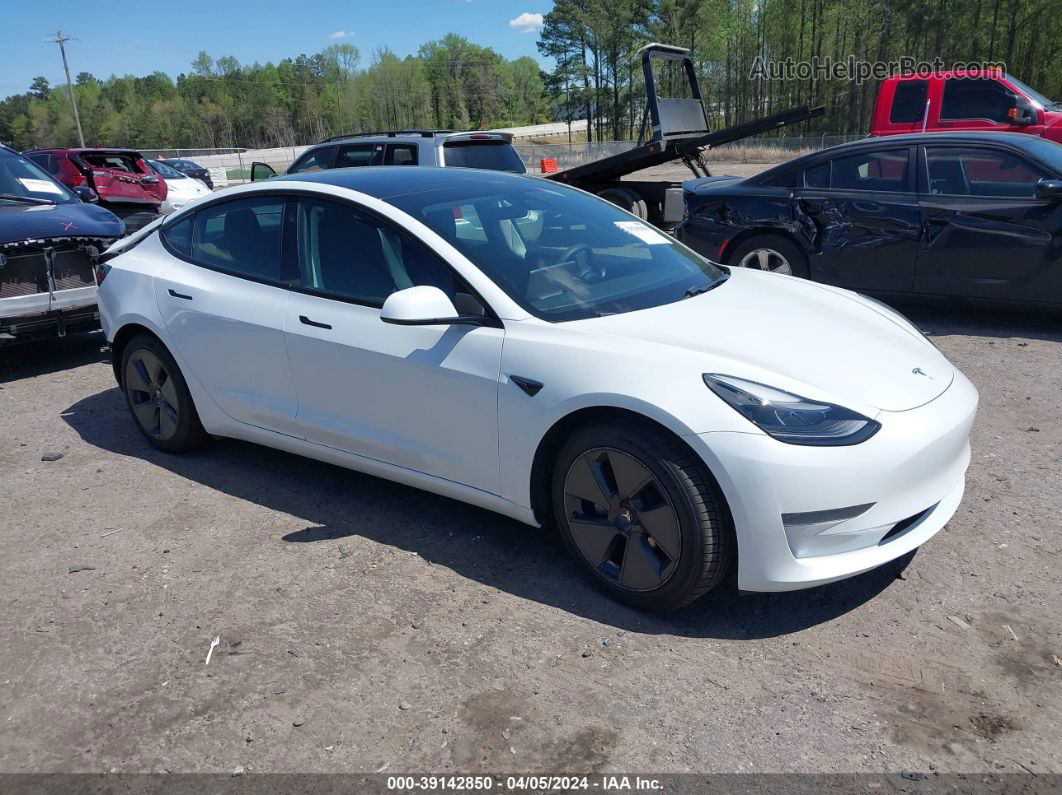 2021 Tesla Model 3 Standard Range Plus Rear-wheel Drive Белый vin: 5YJ3E1EA8MF919774