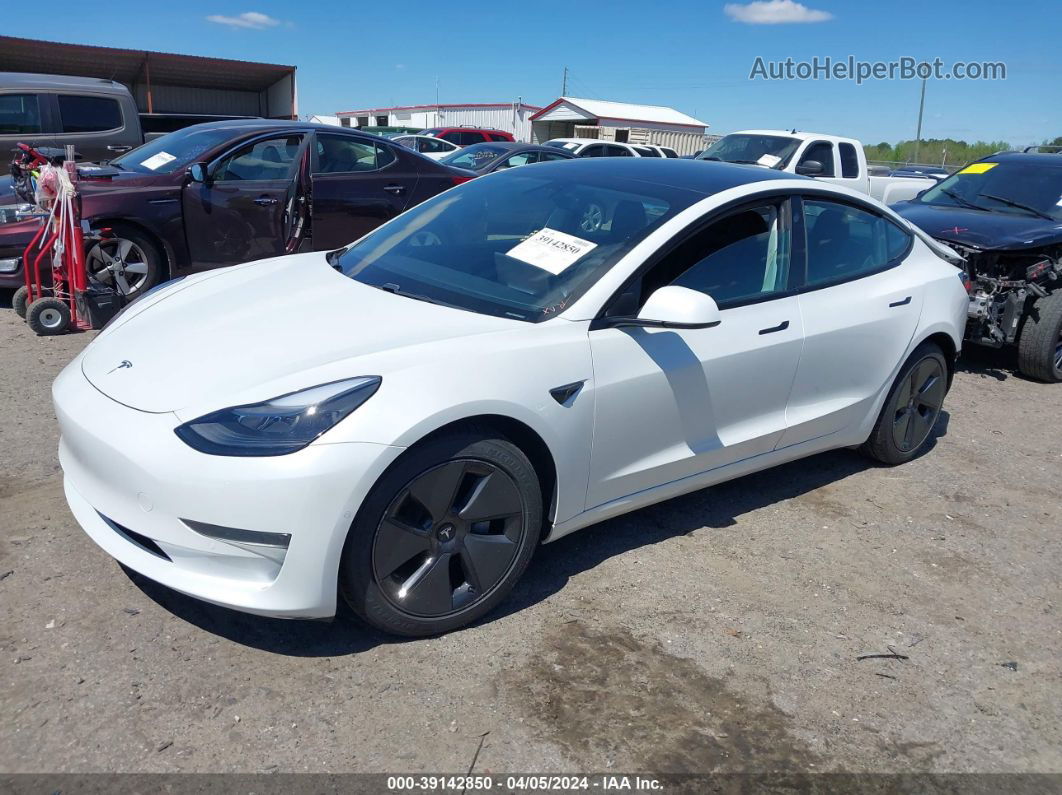 2021 Tesla Model 3 Standard Range Plus Rear-wheel Drive Белый vin: 5YJ3E1EA8MF919774