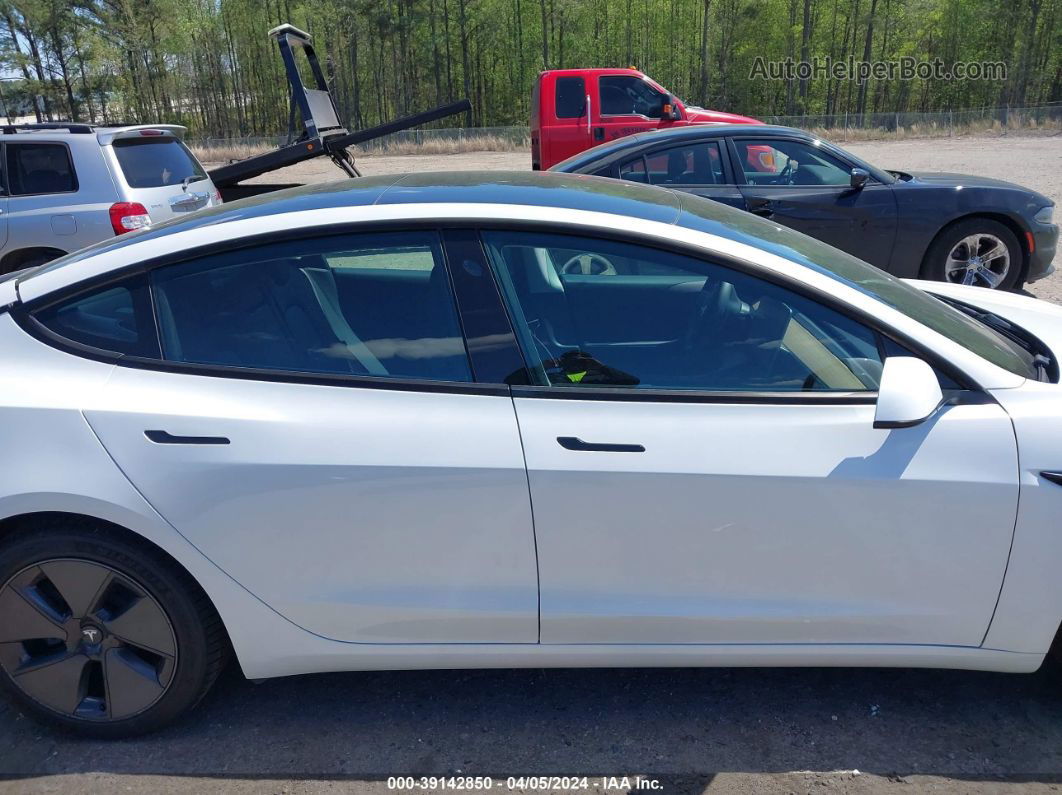 2021 Tesla Model 3 Standard Range Plus Rear-wheel Drive Белый vin: 5YJ3E1EA8MF919774