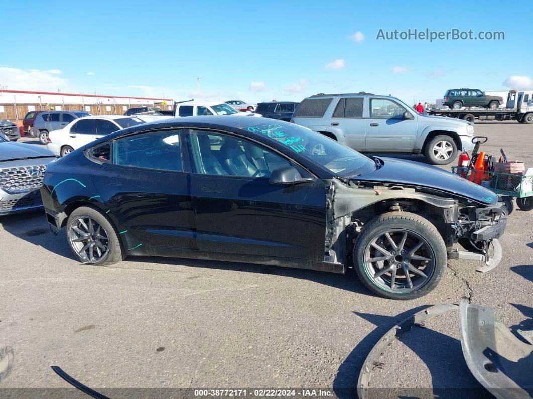 2021 Tesla Model 3 Standard Range Plus Rear-wheel Drive Black vin: 5YJ3E1EA8MF922349