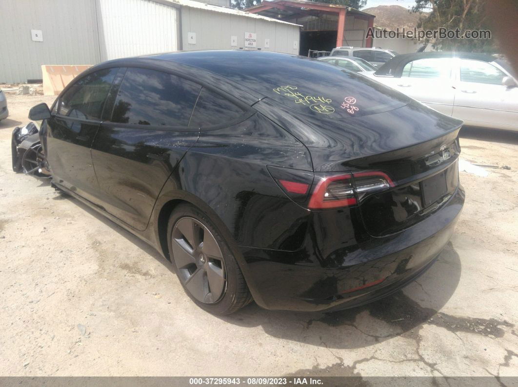 2021 Tesla Model 3 Standard Range Plus Black vin: 5YJ3E1EA8MF939216