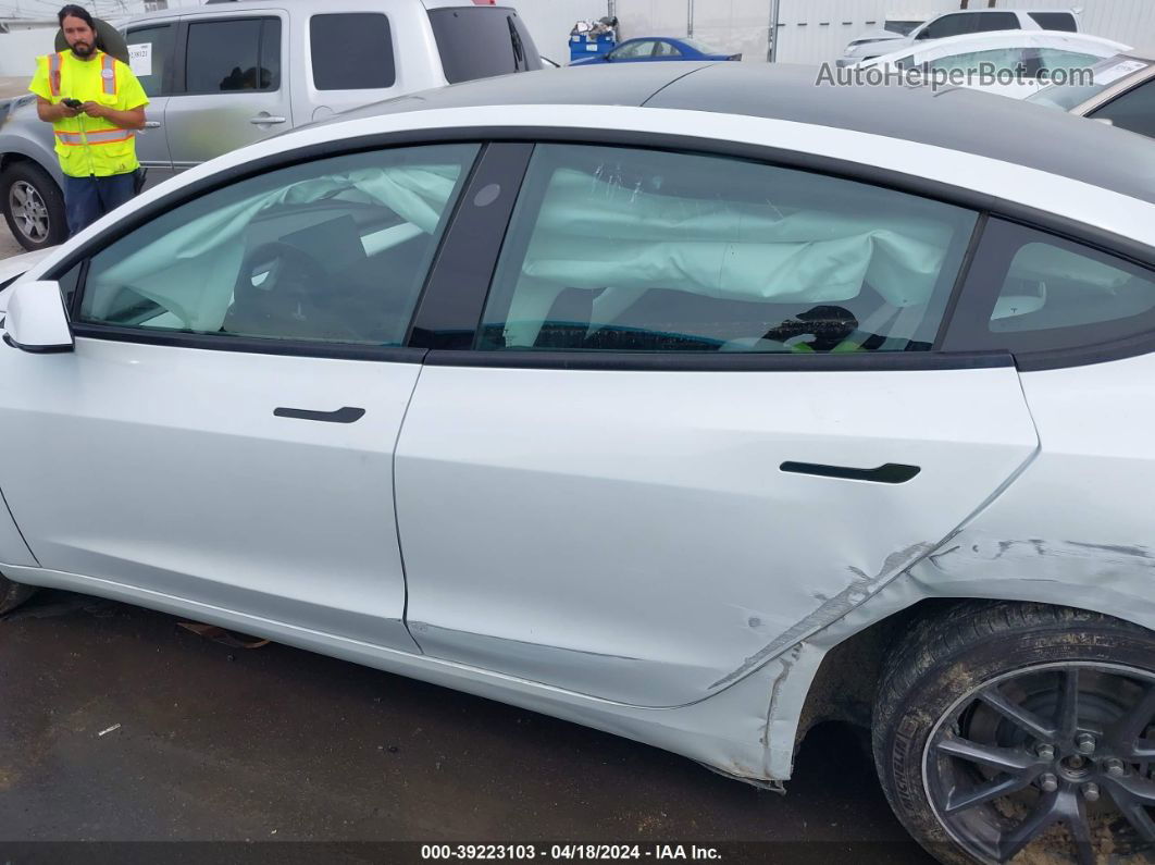 2021 Tesla Model 3 Standard Range Plus Rear-wheel Drive White vin: 5YJ3E1EA8MF987542