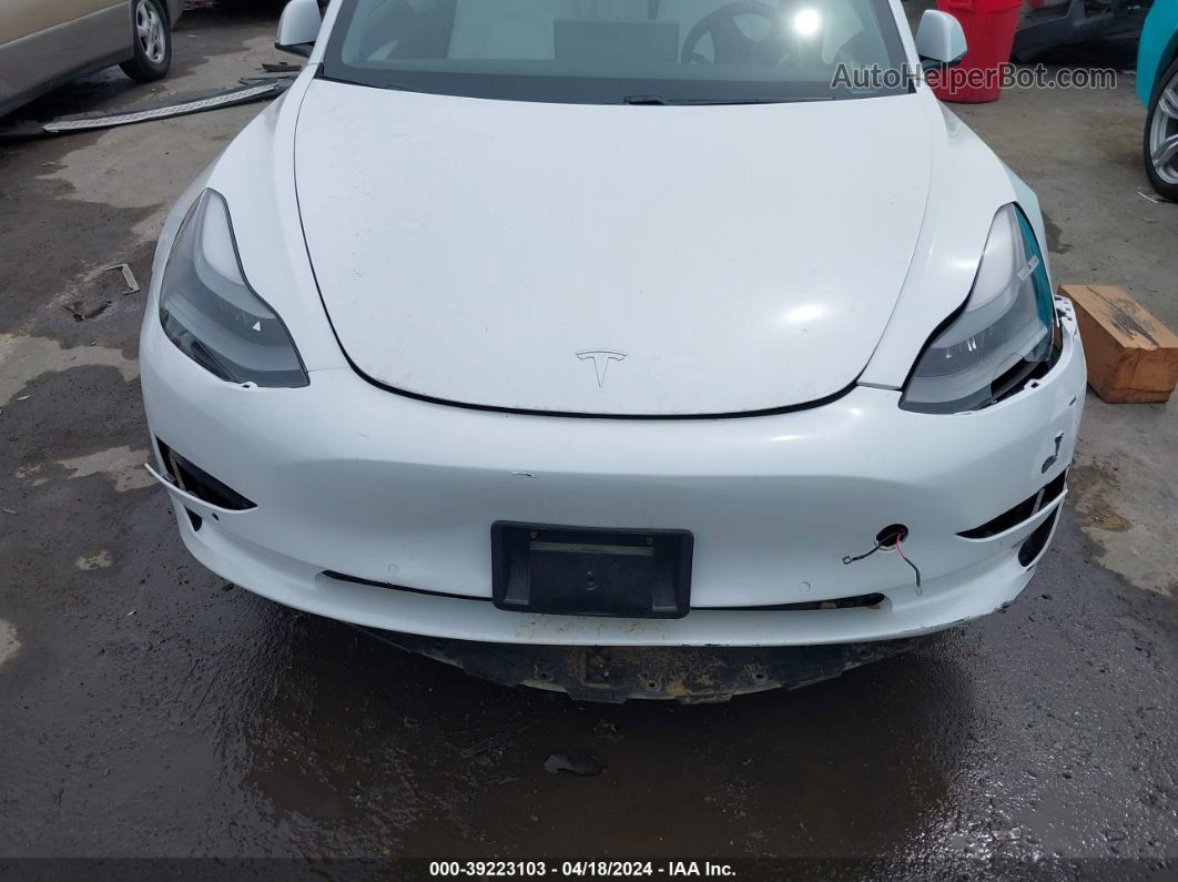 2021 Tesla Model 3 Standard Range Plus Rear-wheel Drive White vin: 5YJ3E1EA8MF987542