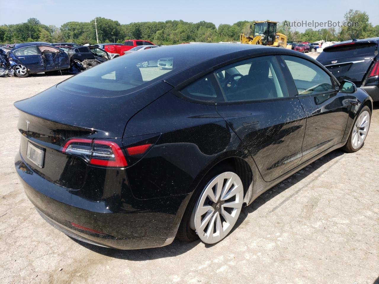 2022 Tesla Model 3  Черный vin: 5YJ3E1EA8NF188622