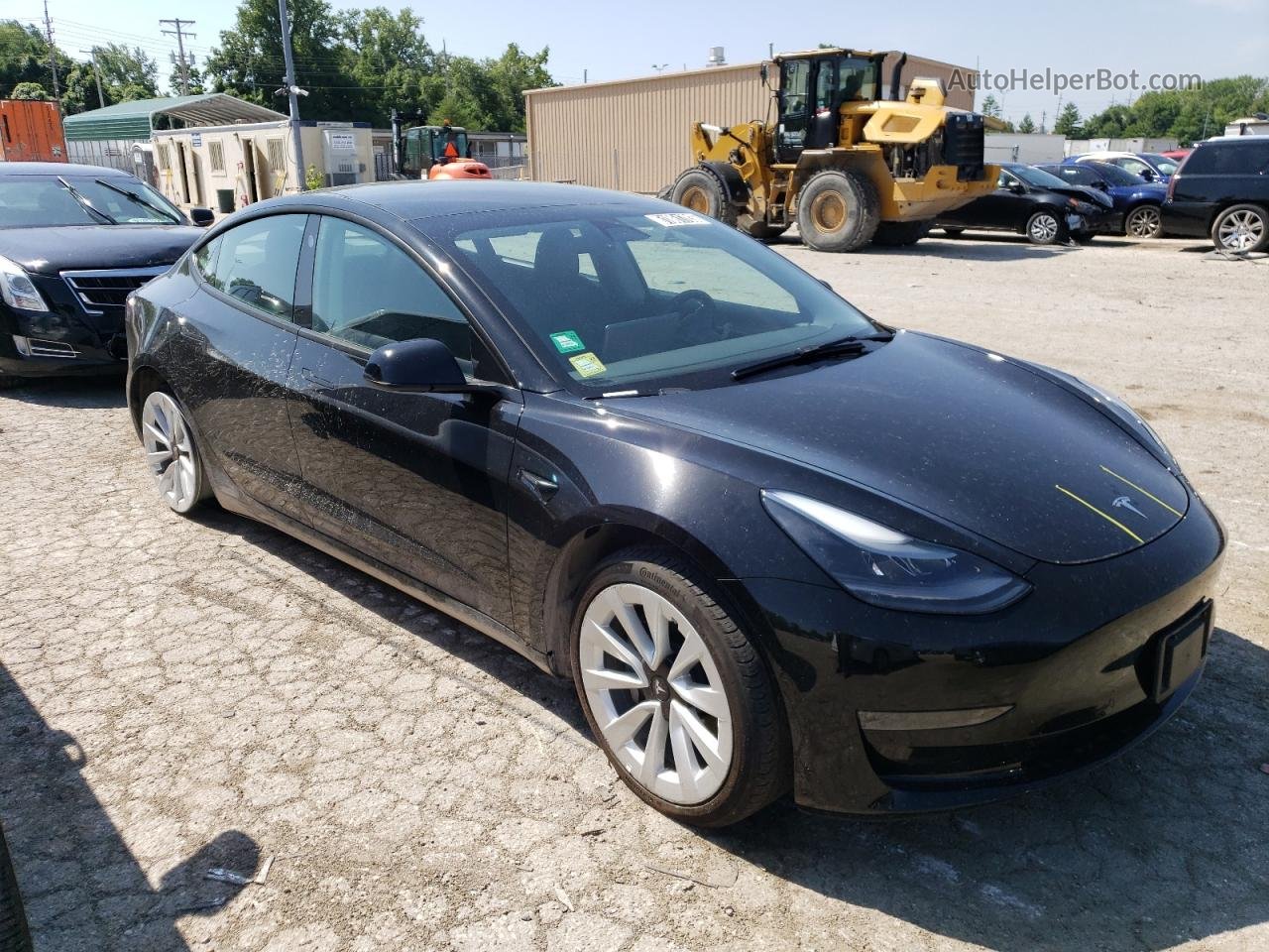 2022 Tesla Model 3  Black vin: 5YJ3E1EA8NF188622