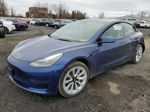 2022 Tesla Model 3  Blue vin: 5YJ3E1EA8NF285559