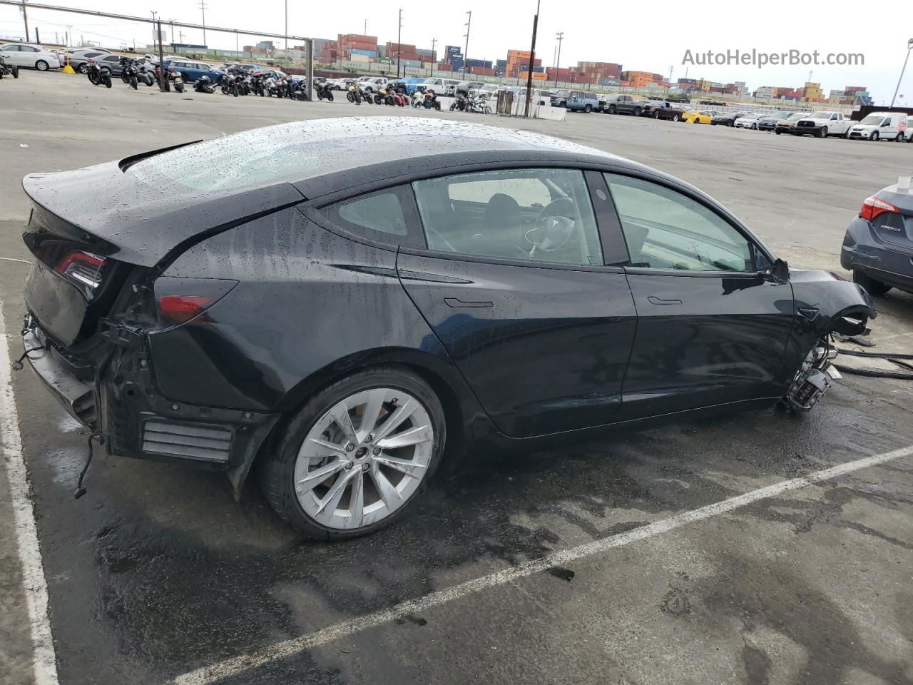 2022 Tesla Model 3  Black vin: 5YJ3E1EA8NF303980