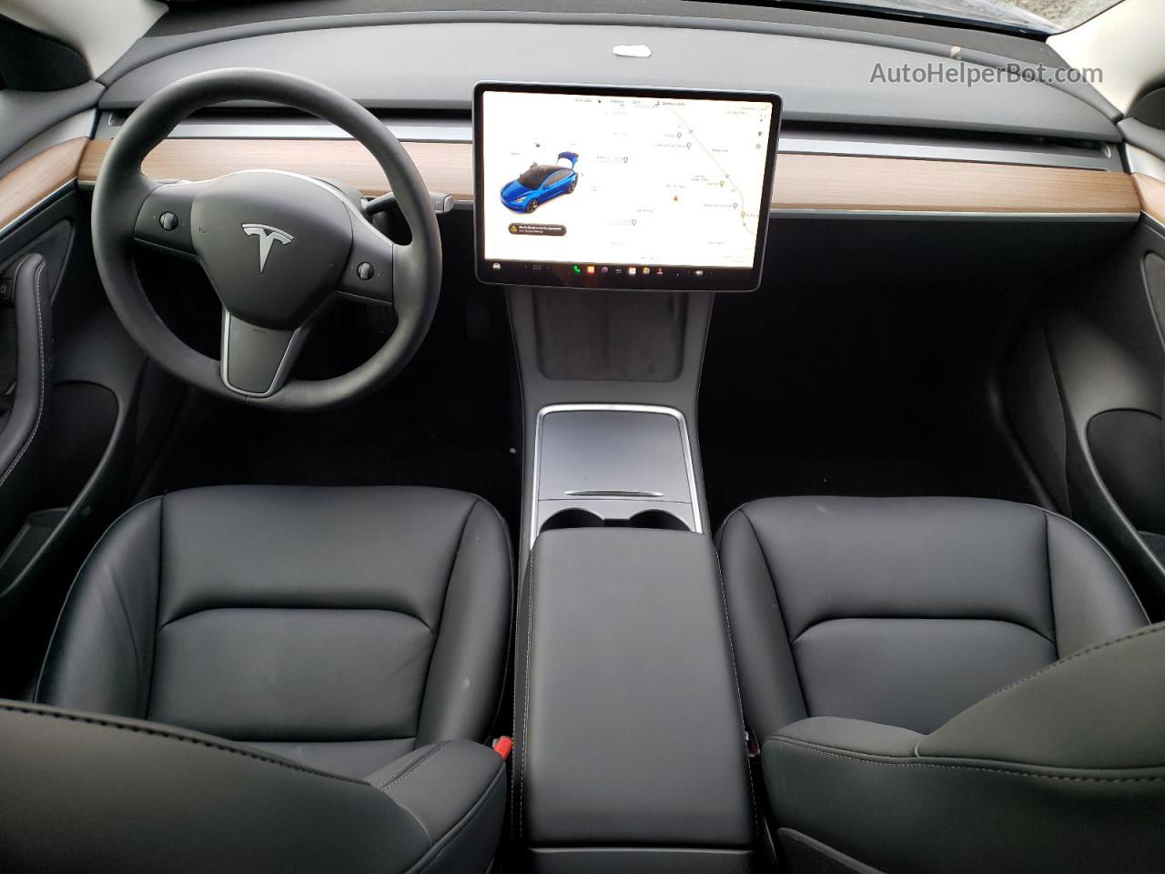 2022 Tesla Model 3  Синий vin: 5YJ3E1EA8NF357182