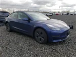 2022 Tesla Model 3  Blue vin: 5YJ3E1EA8NF357182