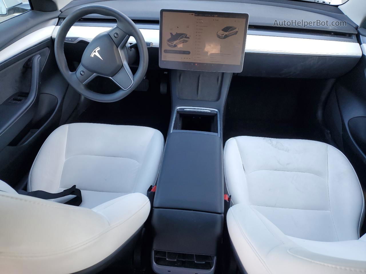 2022 Tesla Model 3  White vin: 5YJ3E1EA8NF358302