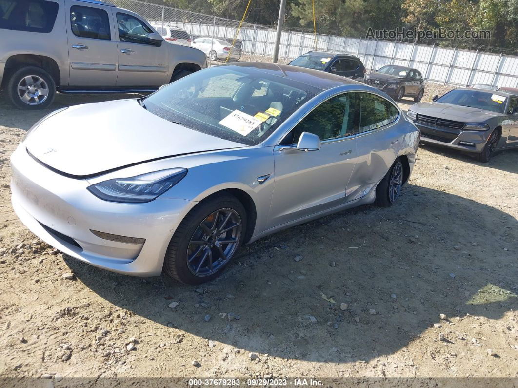 2018 Tesla Model 3 Range Battery Silver vin: 5YJ3E1EA9JF005206