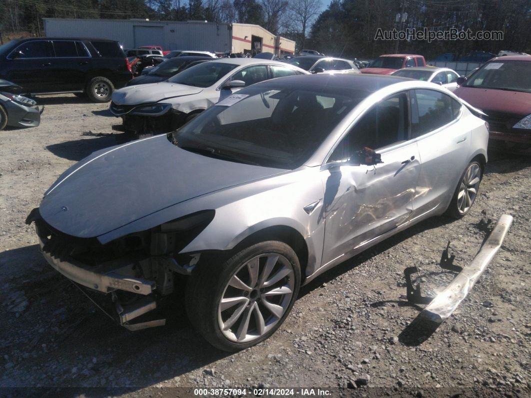 2018 Tesla Model 3 Long Range/mid Range Gray vin: 5YJ3E1EA9JF006131