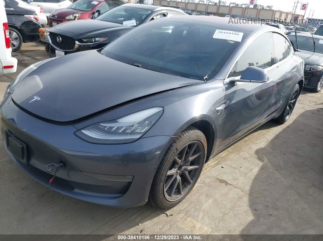 2018 Tesla Model 3 Long Range/mid Range Gray vin: 5YJ3E1EA9JF008591