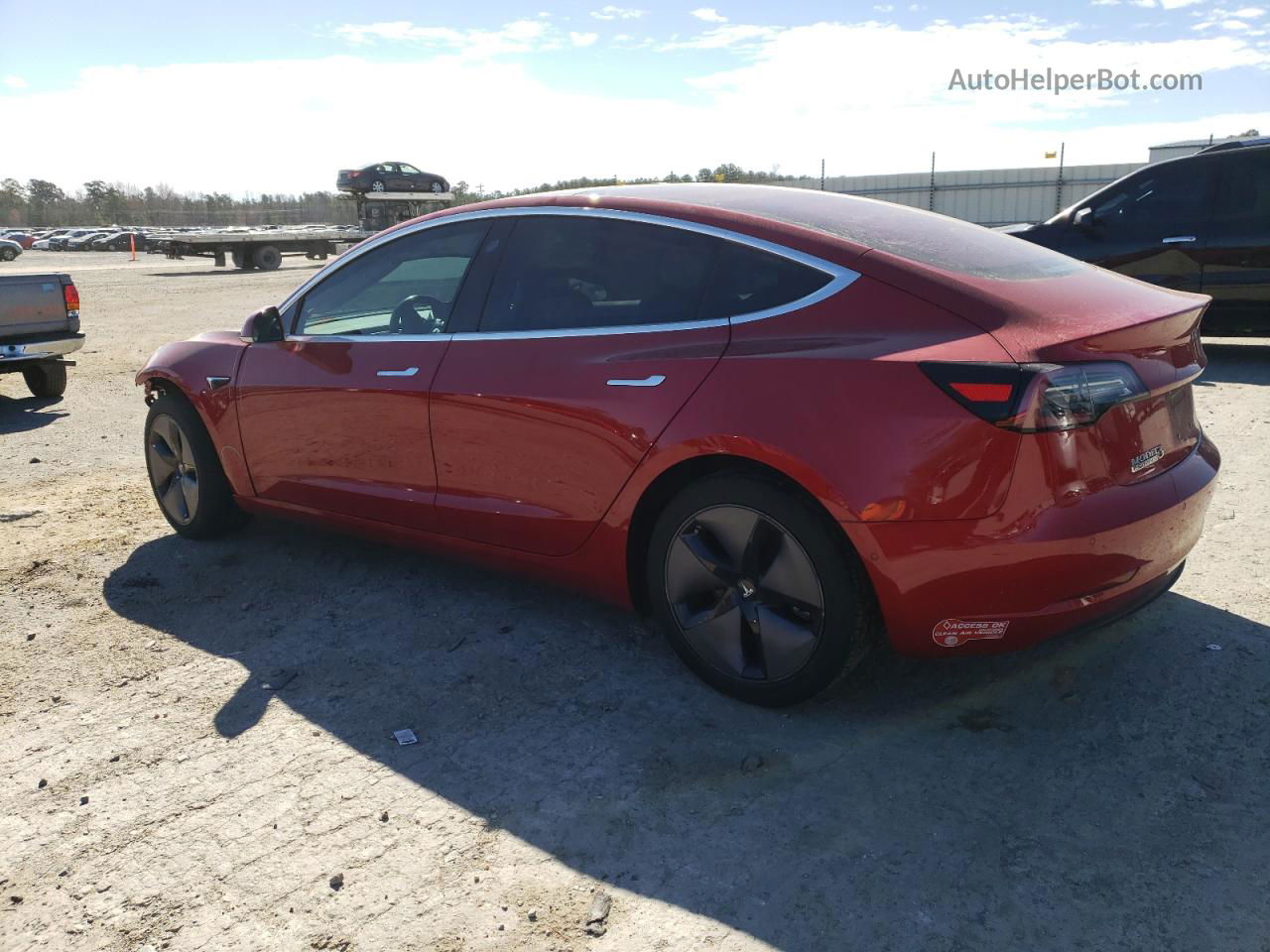 2018 Tesla Model 3  Красный vin: 5YJ3E1EA9JF016822