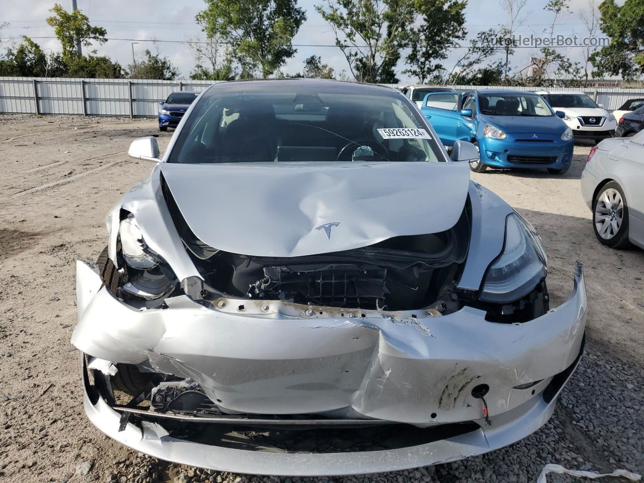 2018 Tesla Model 3  Silver vin: 5YJ3E1EA9JF019106