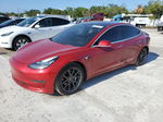 2018 Tesla Model 3  Maroon vin: 5YJ3E1EA9JF019333