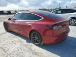 2018 Tesla Model 3  Темно-бордовый vin: 5YJ3E1EA9JF019333