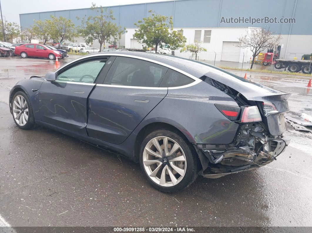 2018 Tesla Model 3   Gray vin: 5YJ3E1EA9JF024001