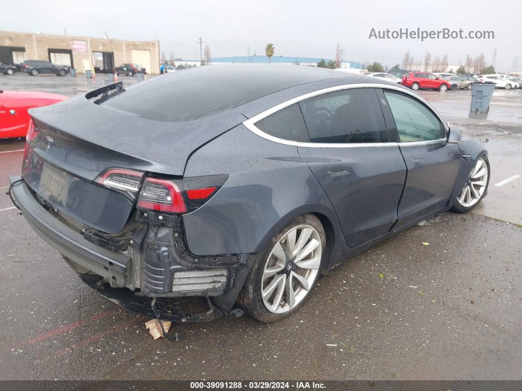 2018 Tesla Model 3   Gray vin: 5YJ3E1EA9JF024001