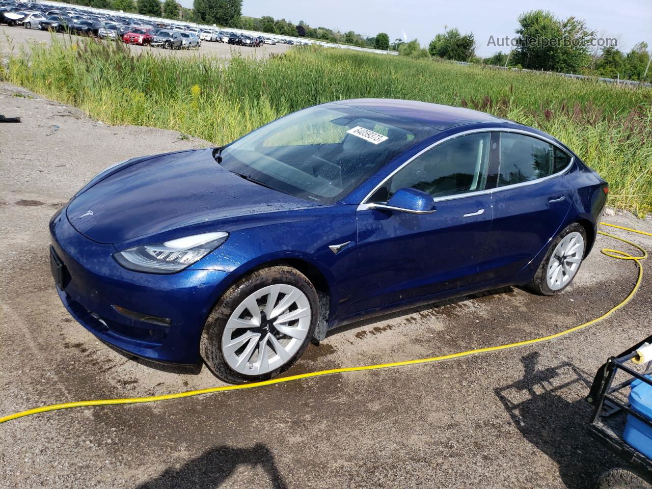 2018 Tesla Model 3  Blue vin: 5YJ3E1EA9JF030204