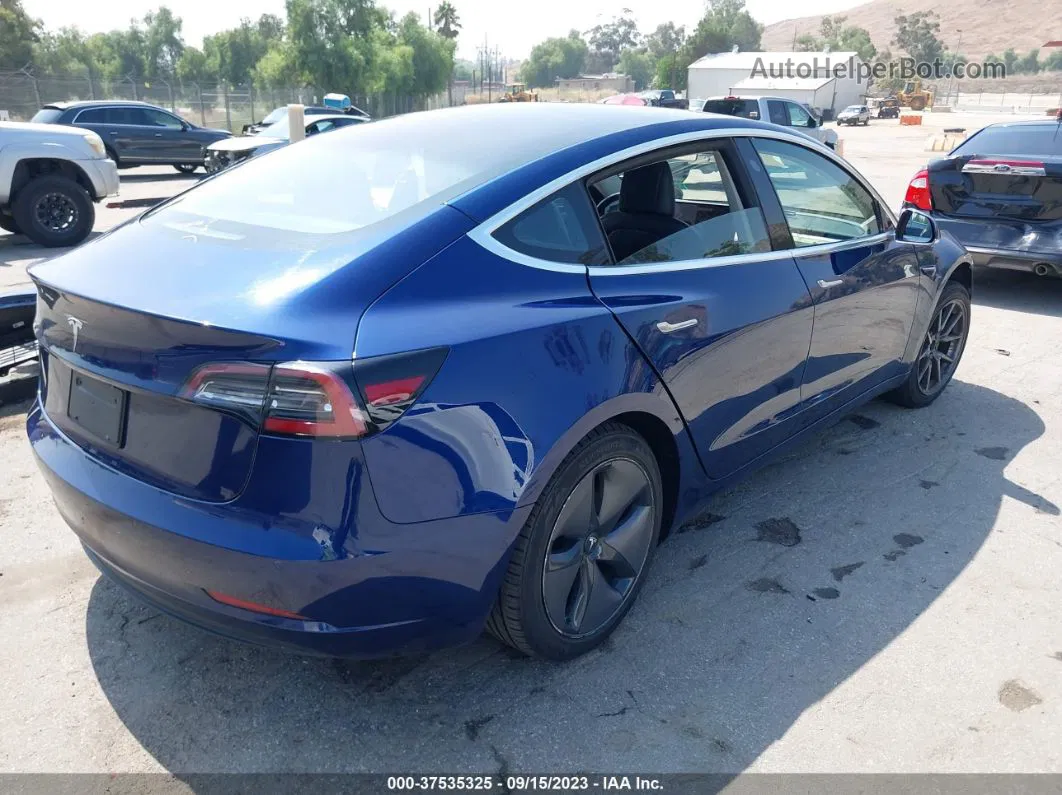 2018 Tesla Model 3 Range Battery Blue vin: 5YJ3E1EA9JF030865