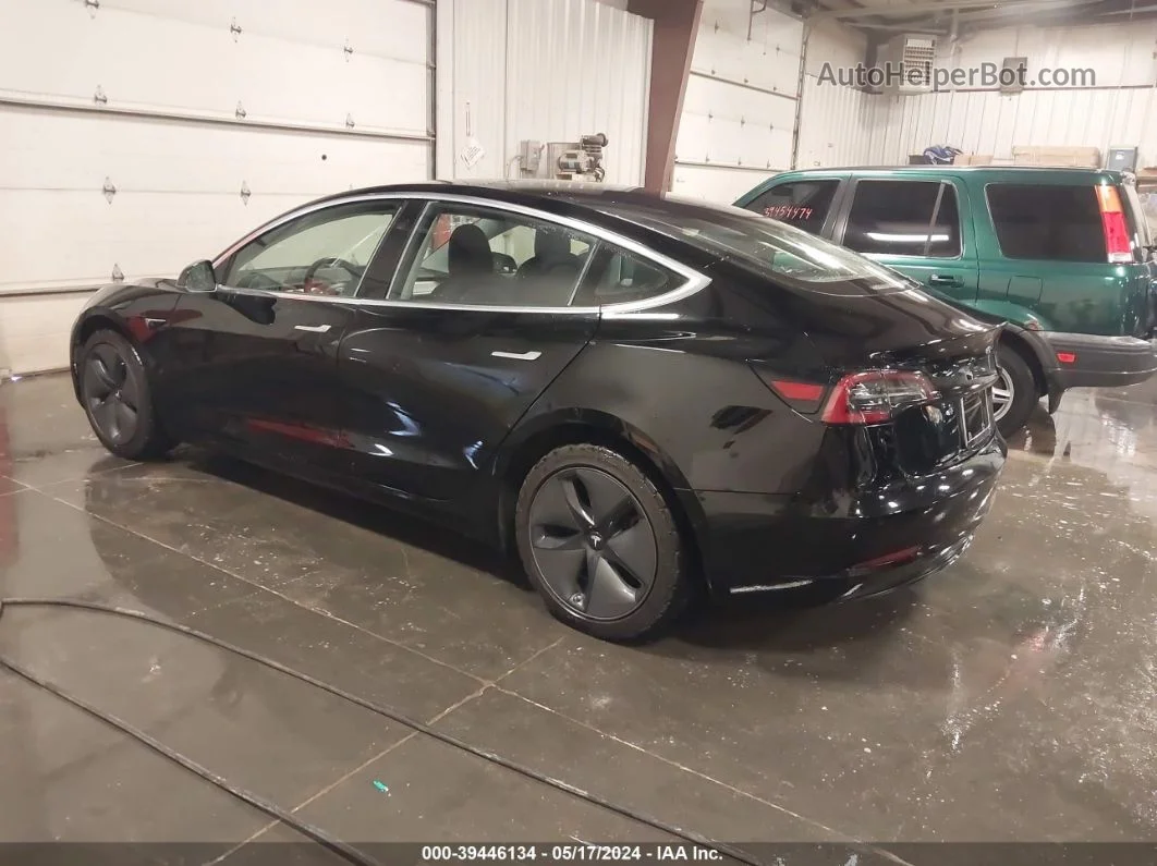 2018 Tesla Model 3 Long Range/mid Range Black vin: 5YJ3E1EA9JF031319