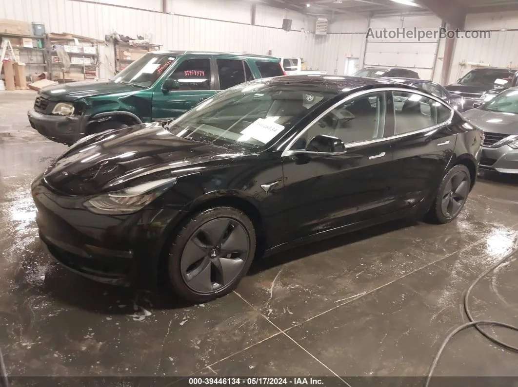 2018 Tesla Model 3 Long Range/mid Range Black vin: 5YJ3E1EA9JF031319