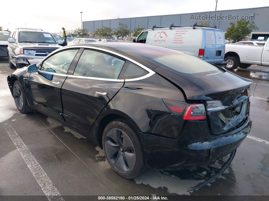 2018 Tesla Model 3 Long Range/mid Range Black vin: 5YJ3E1EA9JF033703