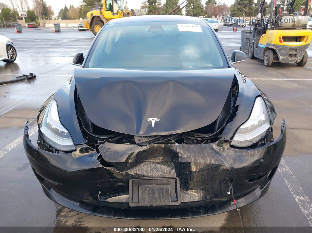 2018 Tesla Model 3 Long Range/mid Range Black vin: 5YJ3E1EA9JF033703