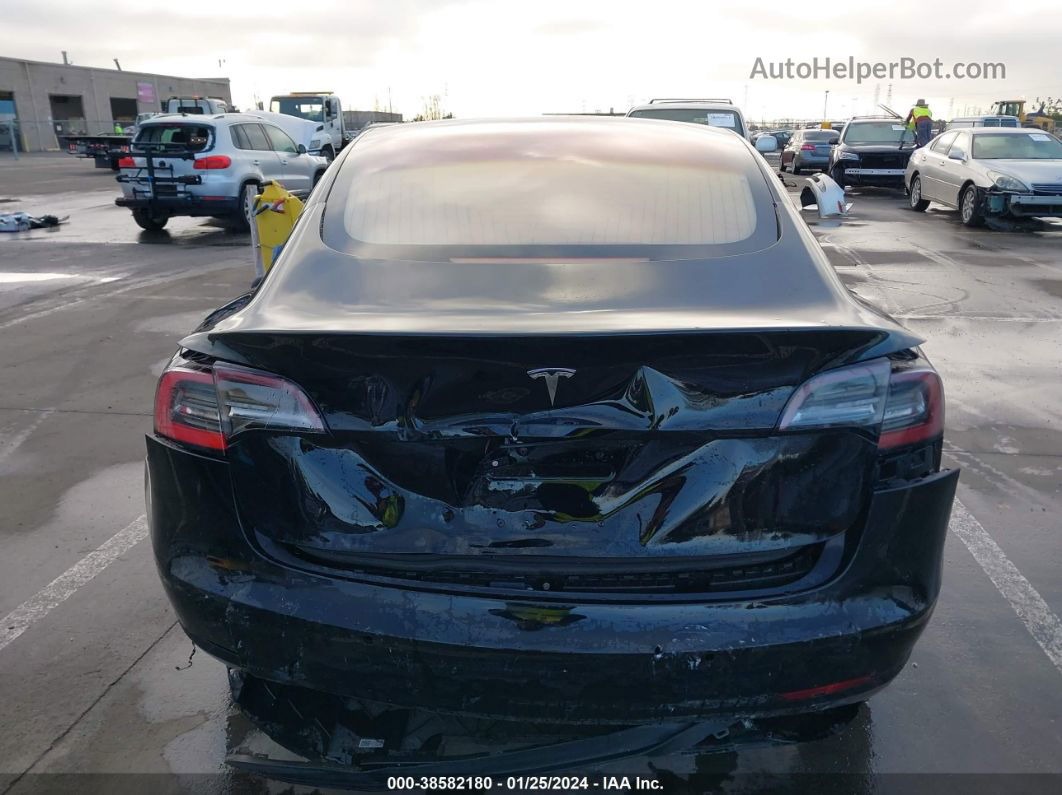 2018 Tesla Model 3 Long Range/mid Range Black vin: 5YJ3E1EA9JF033703