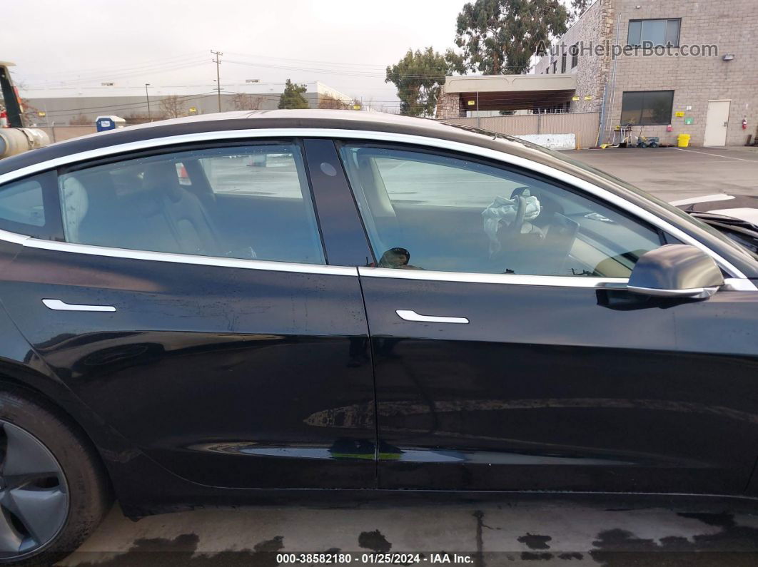 2018 Tesla Model 3 Long Range/mid Range Black vin: 5YJ3E1EA9JF033703