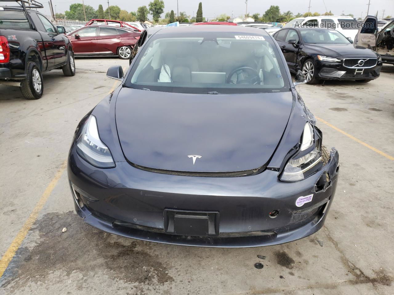 2018 Tesla Model 3  Gray vin: 5YJ3E1EA9JF036830