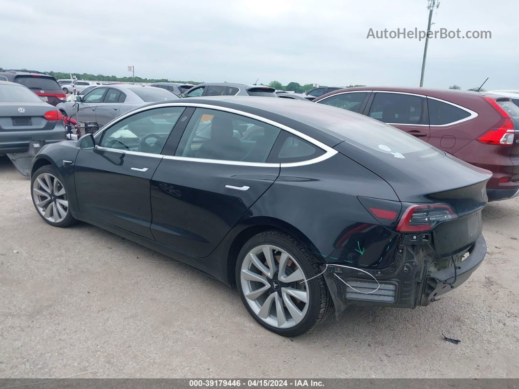 2018 Tesla Model 3 Long Range/mid Range Black vin: 5YJ3E1EA9JF042837