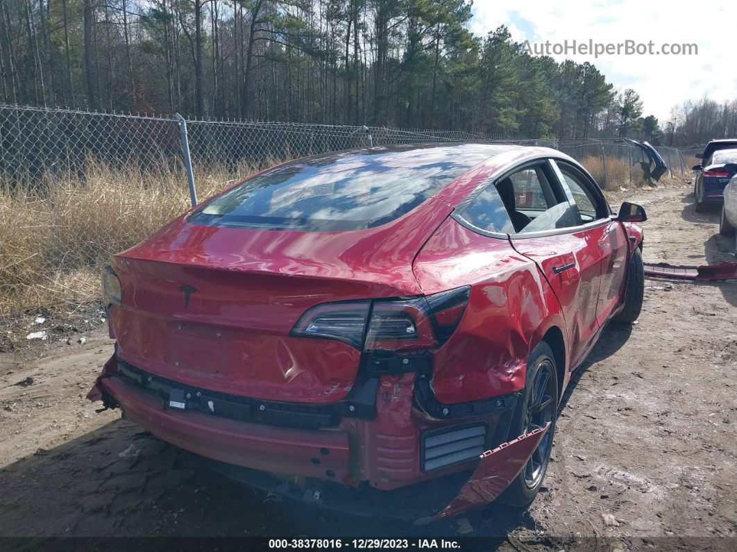 2018 Tesla Model 3 Long Range/mid Range Red vin: 5YJ3E1EA9JF045608