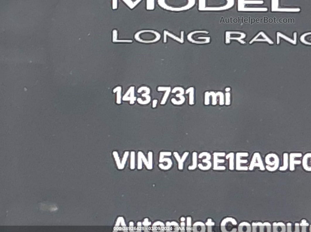 2018 Tesla Model 3 Long Range/mid Range Красный vin: 5YJ3E1EA9JF058505