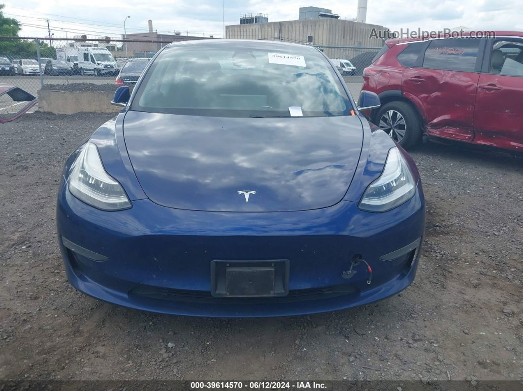 2018 Tesla Model 3 Long Range/mid Range Blue vin: 5YJ3E1EA9JF059864