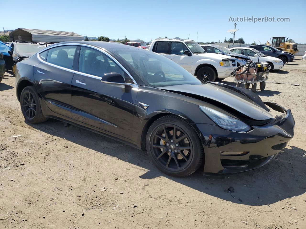 2018 Tesla Model 3  Black vin: 5YJ3E1EA9JF123093