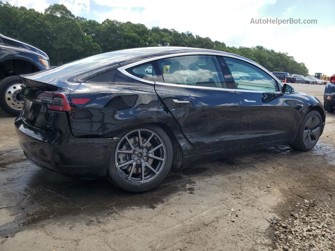 2018 Tesla Model 3  Black vin: 5YJ3E1EA9JF155185