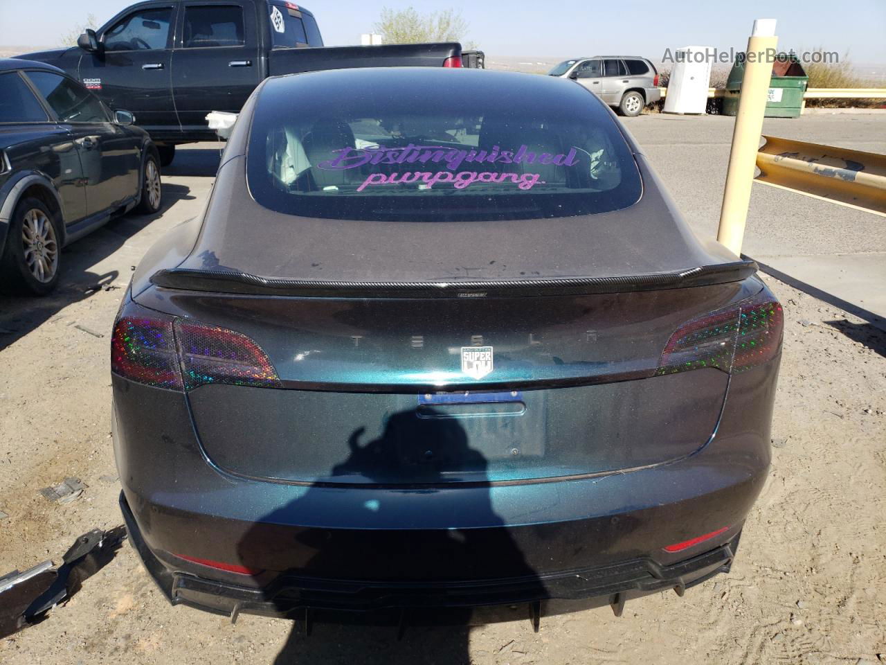 2018 Tesla Model 3  Purple vin: 5YJ3E1EA9JF160354