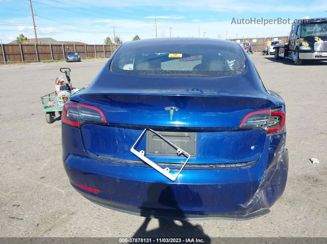 2018 Tesla Model 3   Синий vin: 5YJ3E1EA9JF161116