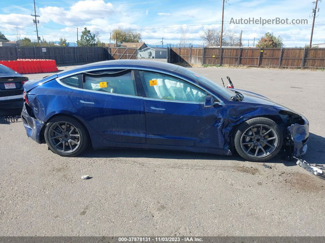 2018 Tesla Model 3   Синий vin: 5YJ3E1EA9JF161116