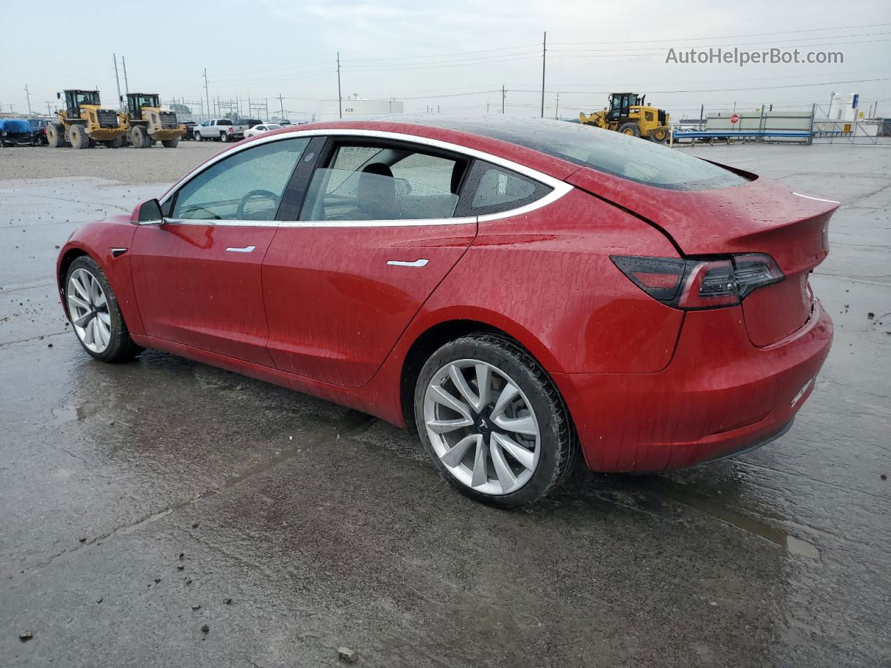 2018 Tesla Model 3  Red vin: 5YJ3E1EA9JF163593