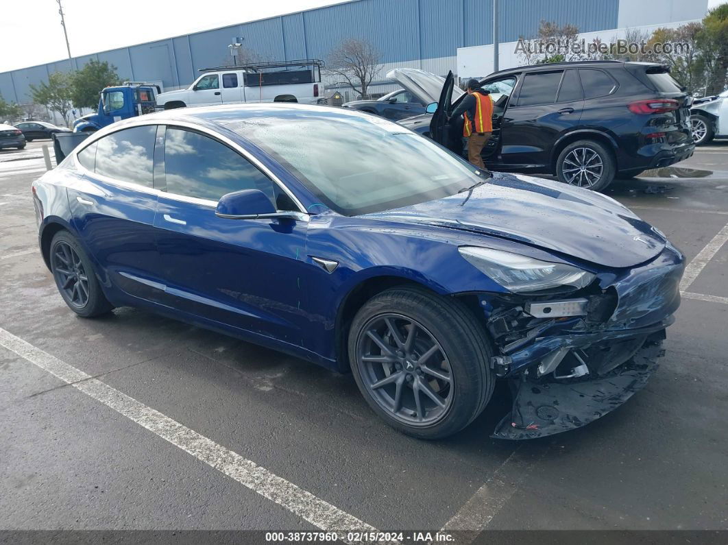 2018 Tesla Model 3   Blue vin: 5YJ3E1EA9JF168146