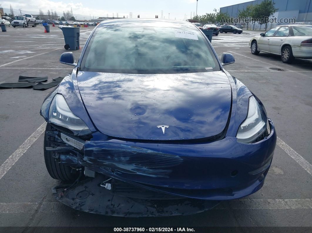 2018 Tesla Model 3   Blue vin: 5YJ3E1EA9JF168146