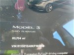 2019 Tesla Model 3 Range Black vin: 5YJ3E1EA9KF193016