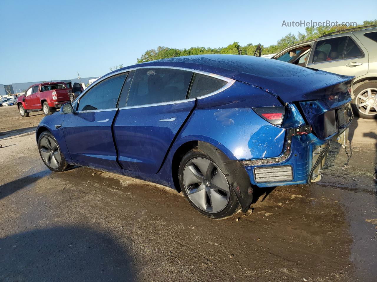 2019 Tesla Model 3  Blue vin: 5YJ3E1EA9KF299384